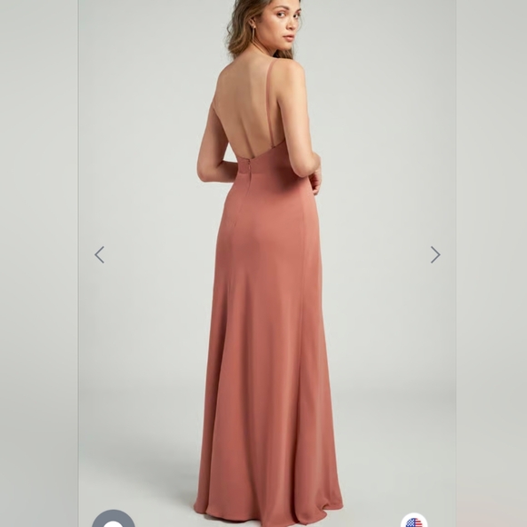 Jenny Yoo Shoshanna Mauve Copper Evening Gown - Picture 2 of 16